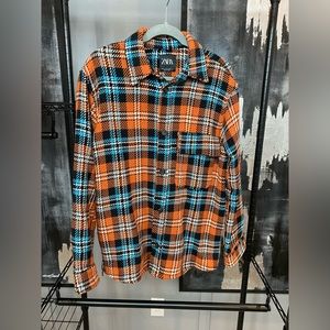 ZARA Orange Flannel Shirt